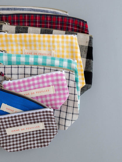 fog linen work × Orné de Feuilles ポーチ