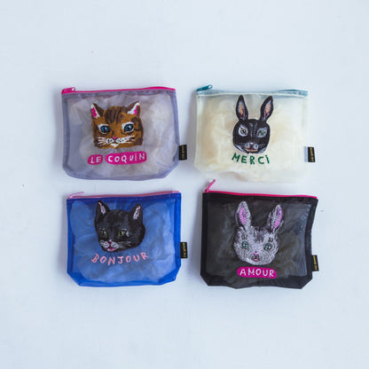 Nathalie Lete／Organdy pouch（刺繍ポーチ）