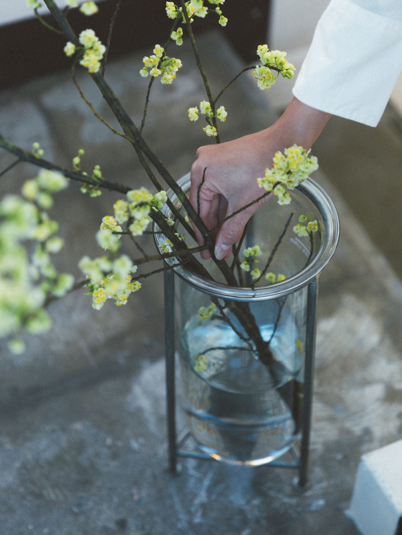 GLASS TUBE WITH STAND