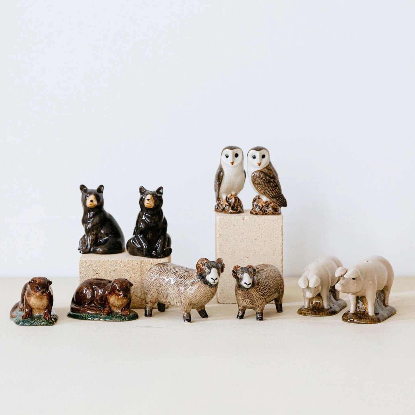 Quail Ceramics アニマル・ソルト&ペッパーセット