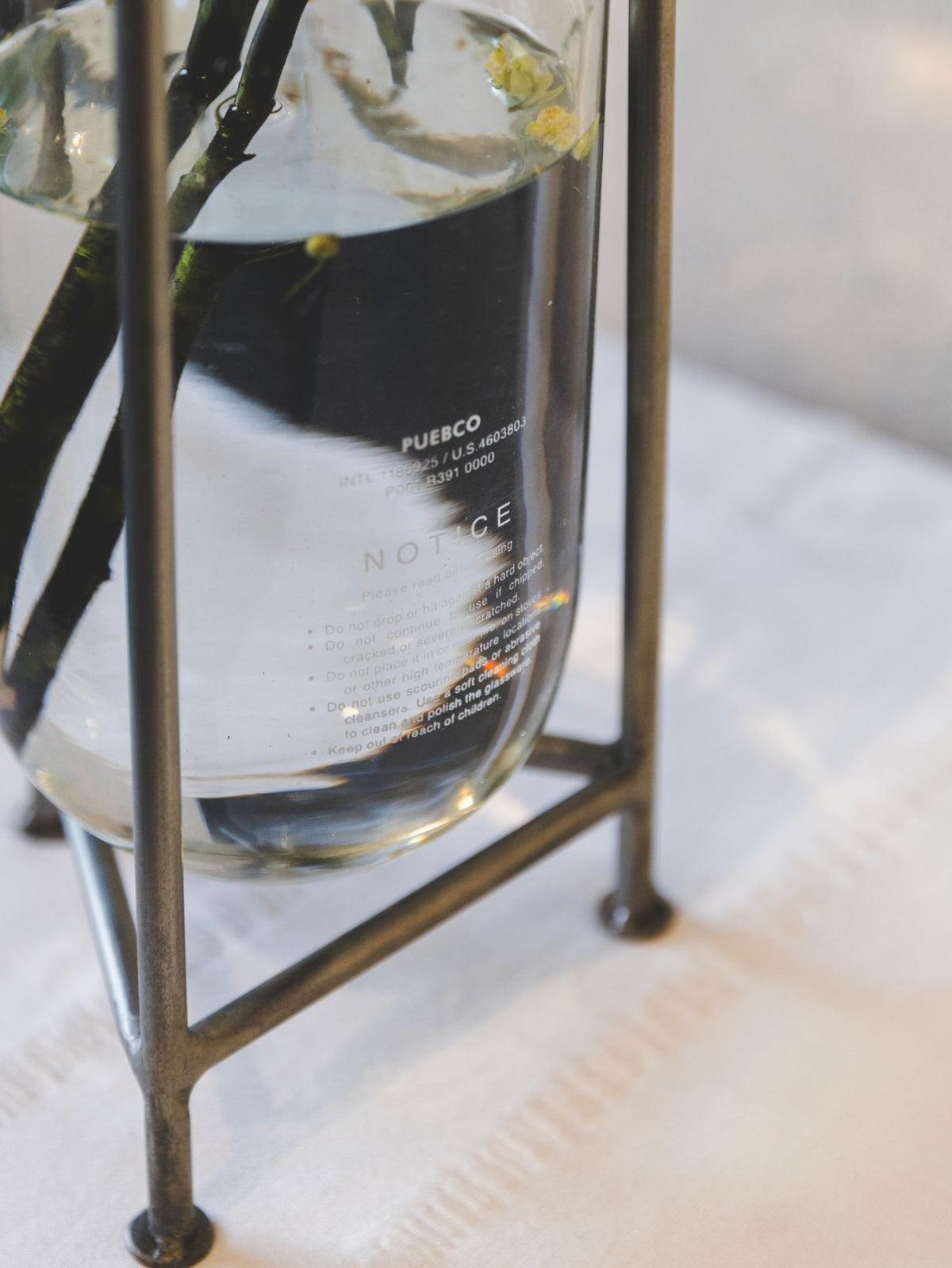 GLASS TUBE WITH STAND