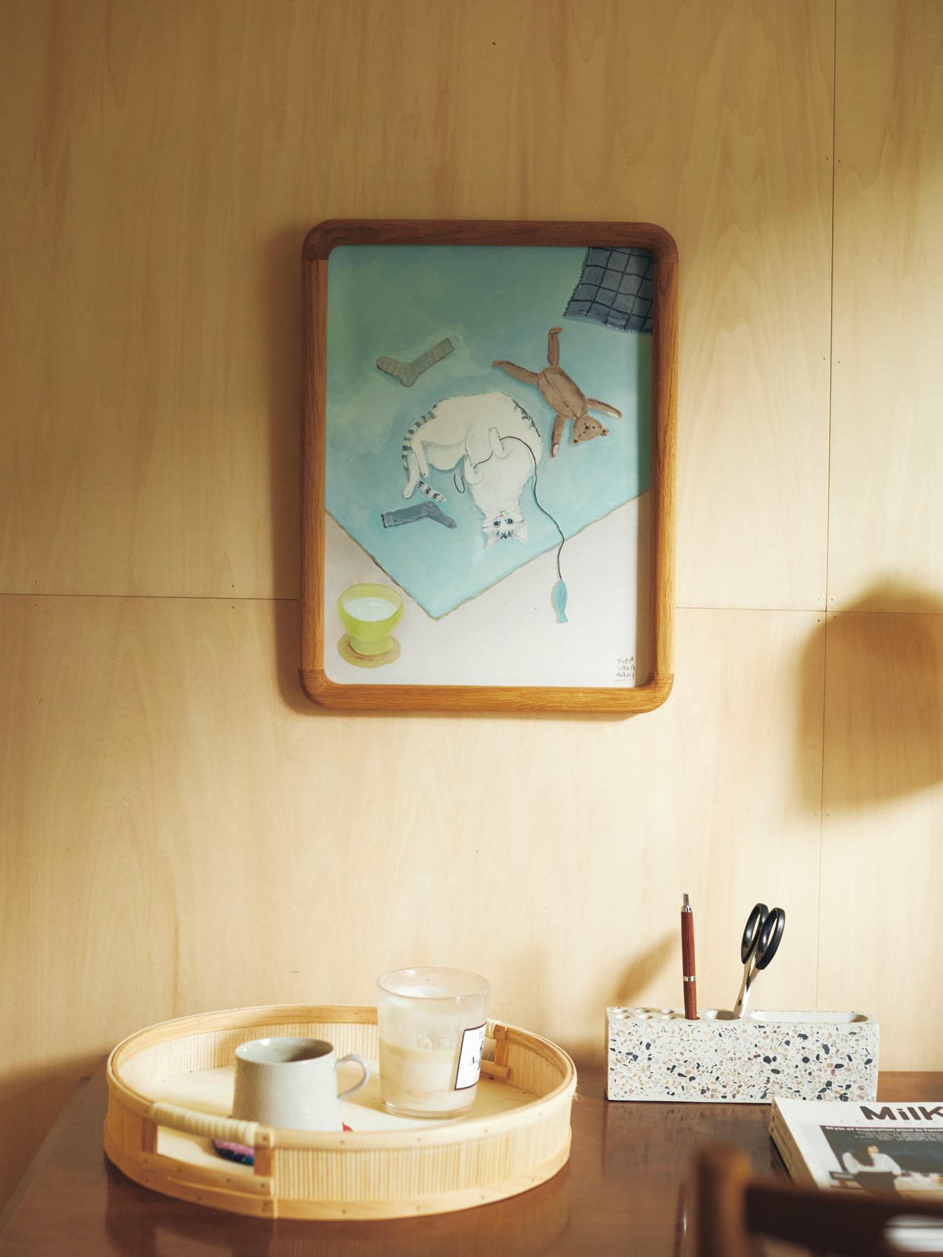 坂巻弓華 オリジナルポスター／大好きなもの独占ネコチャン（30cm×40cm）