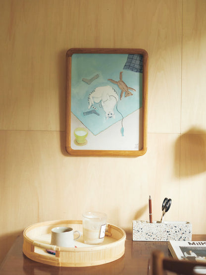 坂巻弓華 オリジナルポスター／大好きなもの独占ネコチャン（30cm×40cm）
