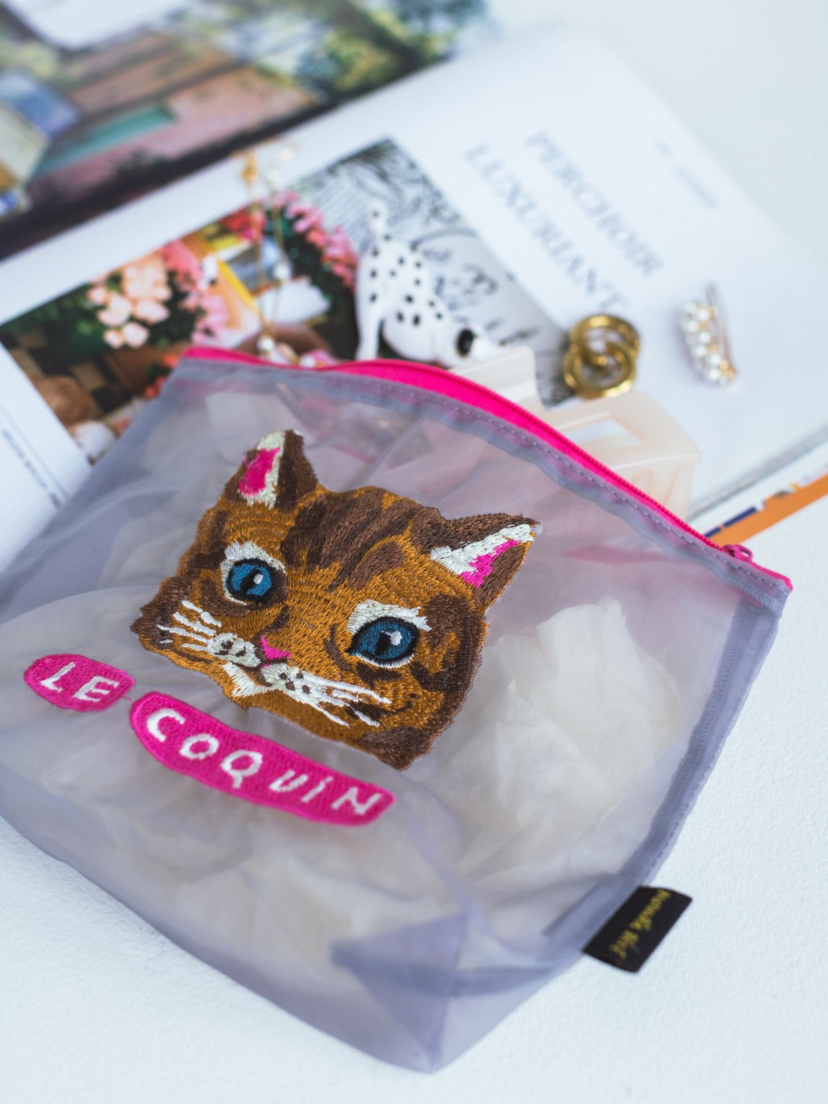 Nathalie Lete／Organdy pouch（刺繍ポーチ）