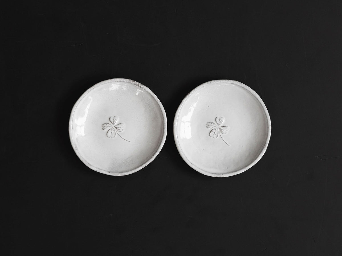 Astier de Villatte プレート 13cm／Trefle