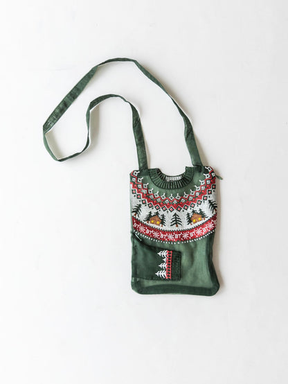 Brigitte Tanaka ミニポーチ／Pochette Pull Vert Petit