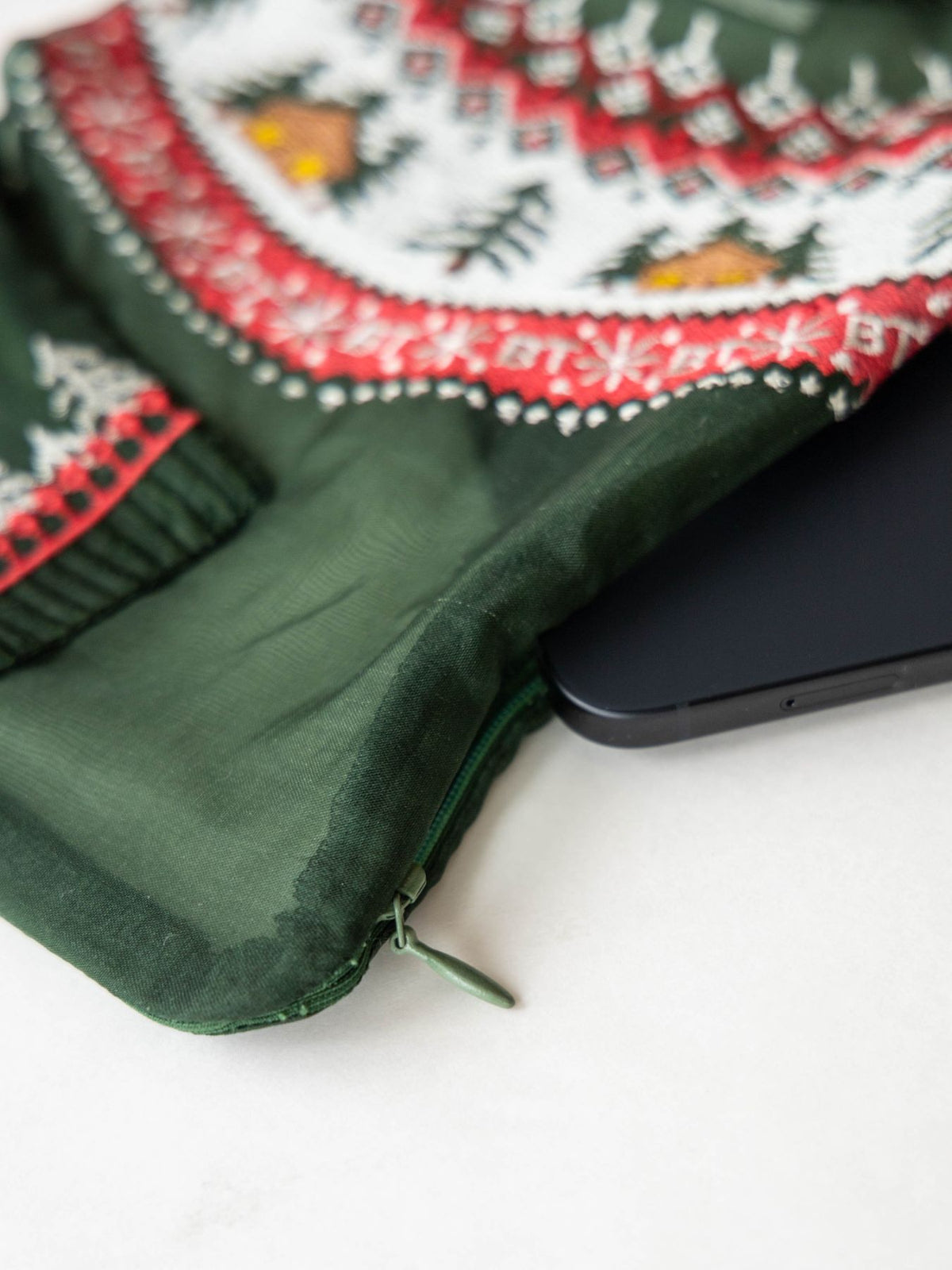 Brigitte Tanaka ミニポーチ／Pochette Pull Vert Petit