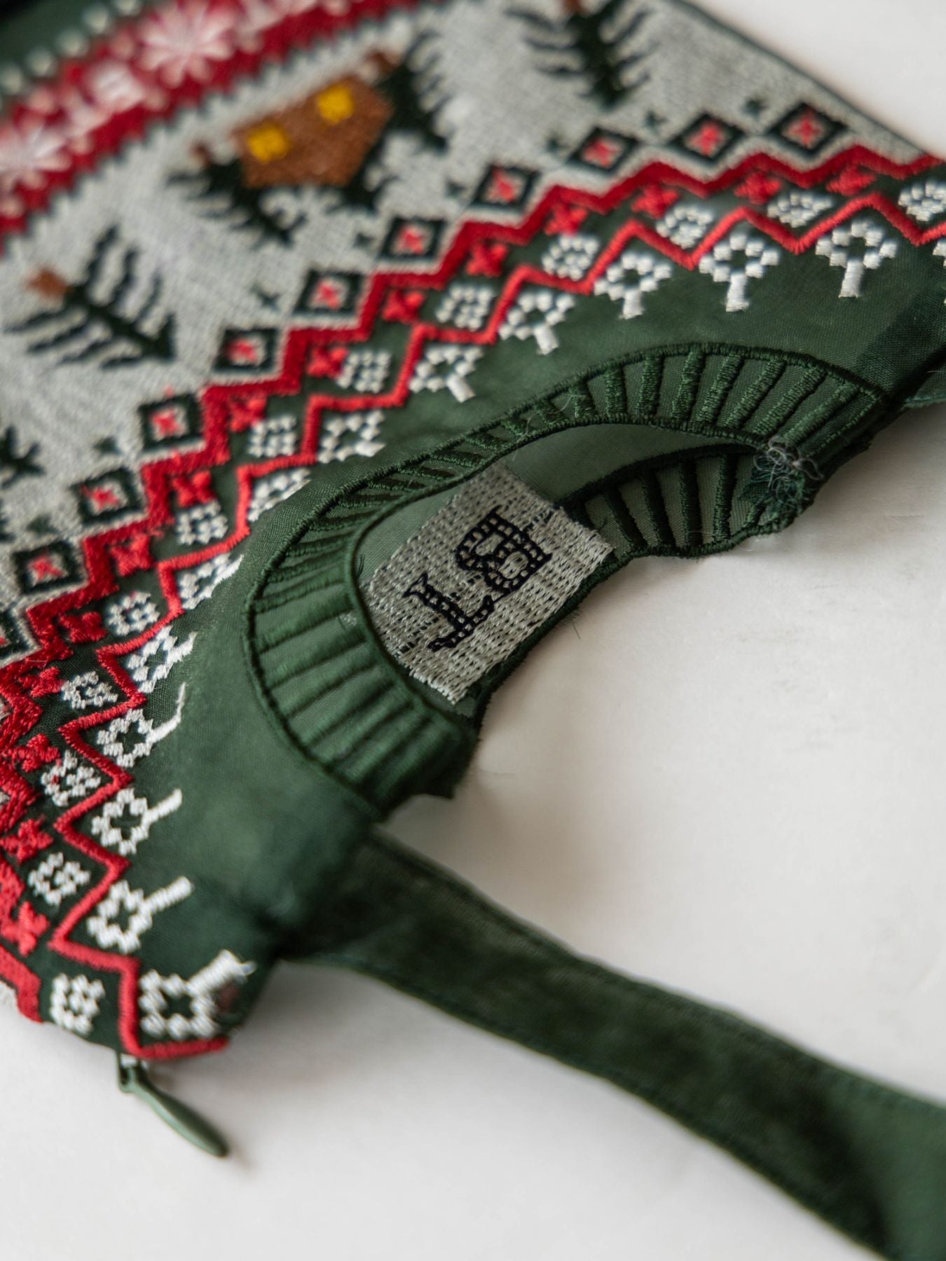 Brigitte Tanaka ミニポーチ／Pochette Pull Vert Petit