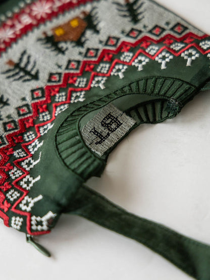 Brigitte Tanaka ミニポーチ／Pochette Pull Vert Petit