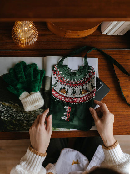 Brigitte Tanaka ミニポーチ／Pochette Pull Vert Petit