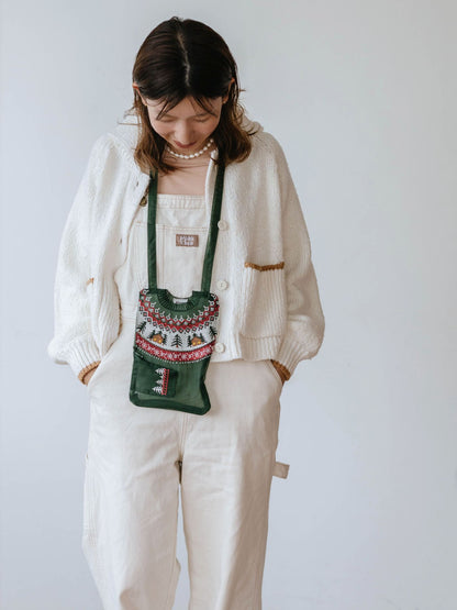 Brigitte Tanaka ミニポーチ／Pochette Pull Vert Petit