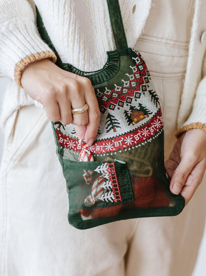 Brigitte Tanaka ミニポーチ／Pochette Pull Vert Petit
