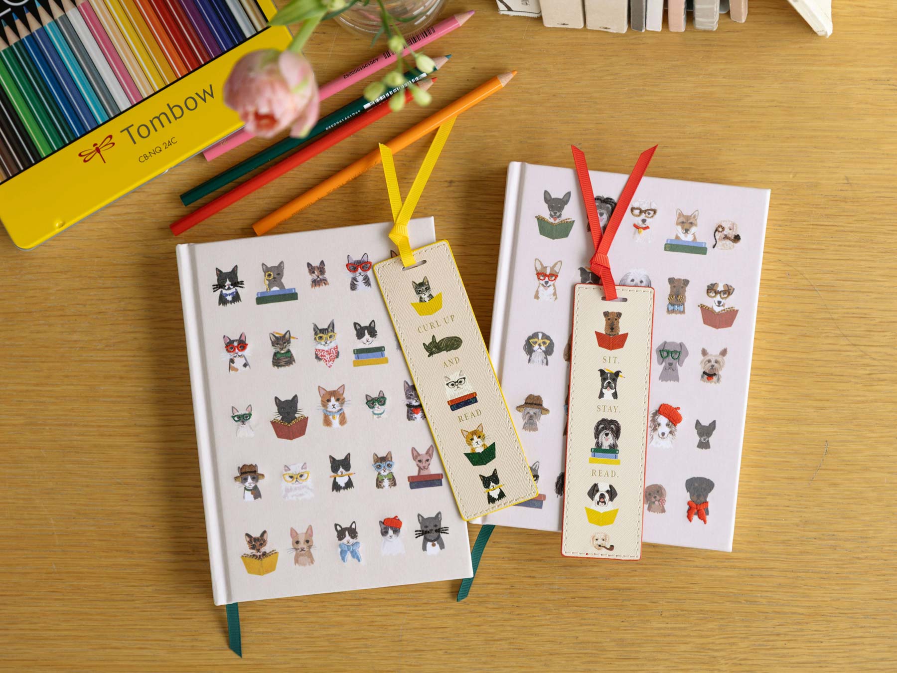 刺繍ノートブックとお揃いで