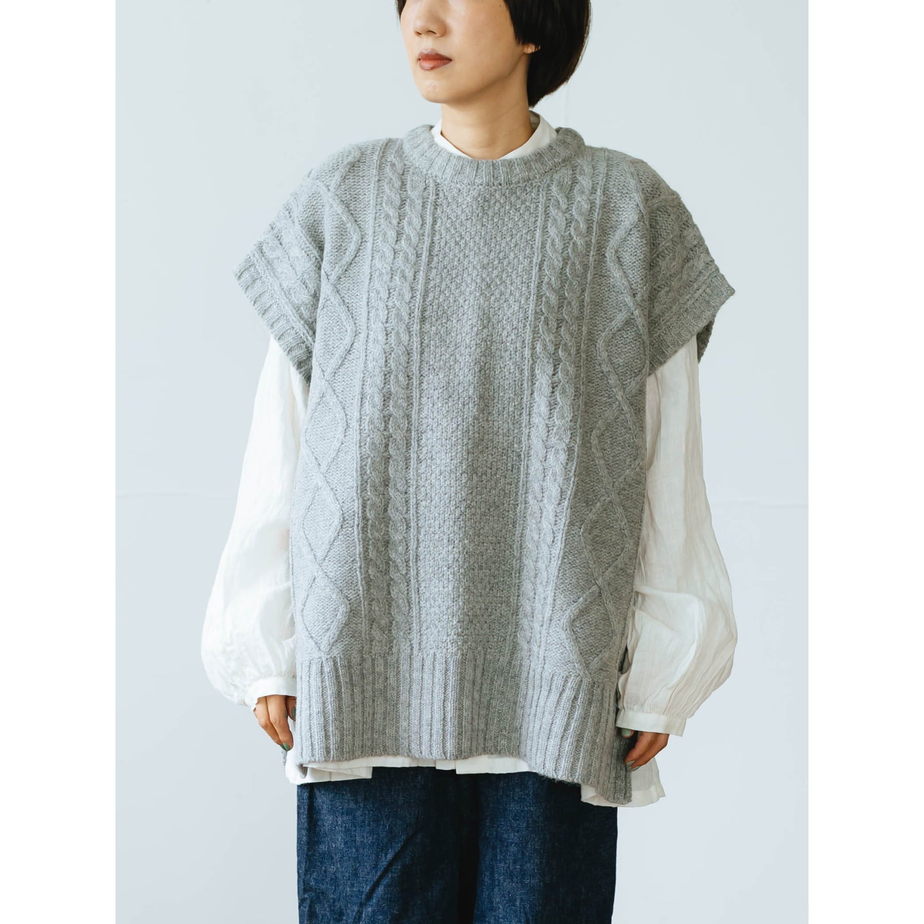 ich0088 - グレー（モデル身長：158cm）