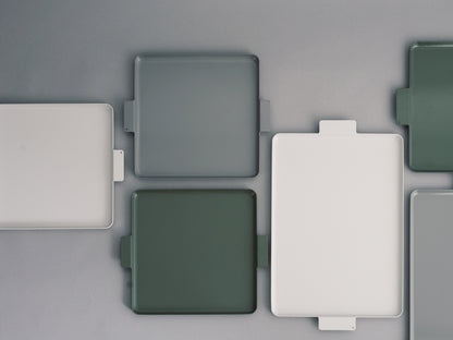 yumiko iihoshi porcelain／‘Colored’ aluminum tray square・rectangle