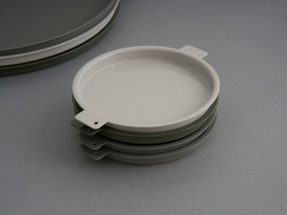 yumiko iihoshi porcelain／‘Colored’ aluminum tray round