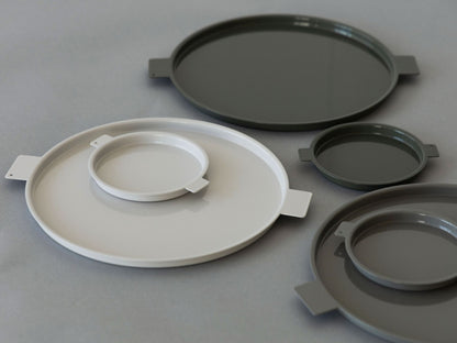 yumiko iihoshi porcelain／‘Colored’ aluminum tray round