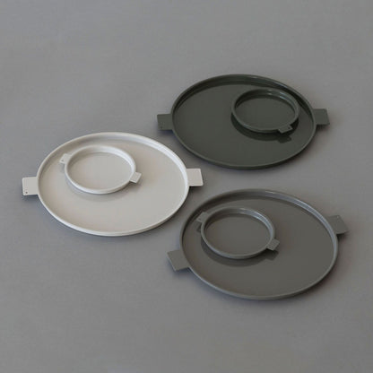 yumiko iihoshi porcelain／‘Colored’ aluminum tray round