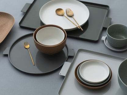 yumiko iihoshi porcelain／‘Colored’ aluminum tray square・rectangle
