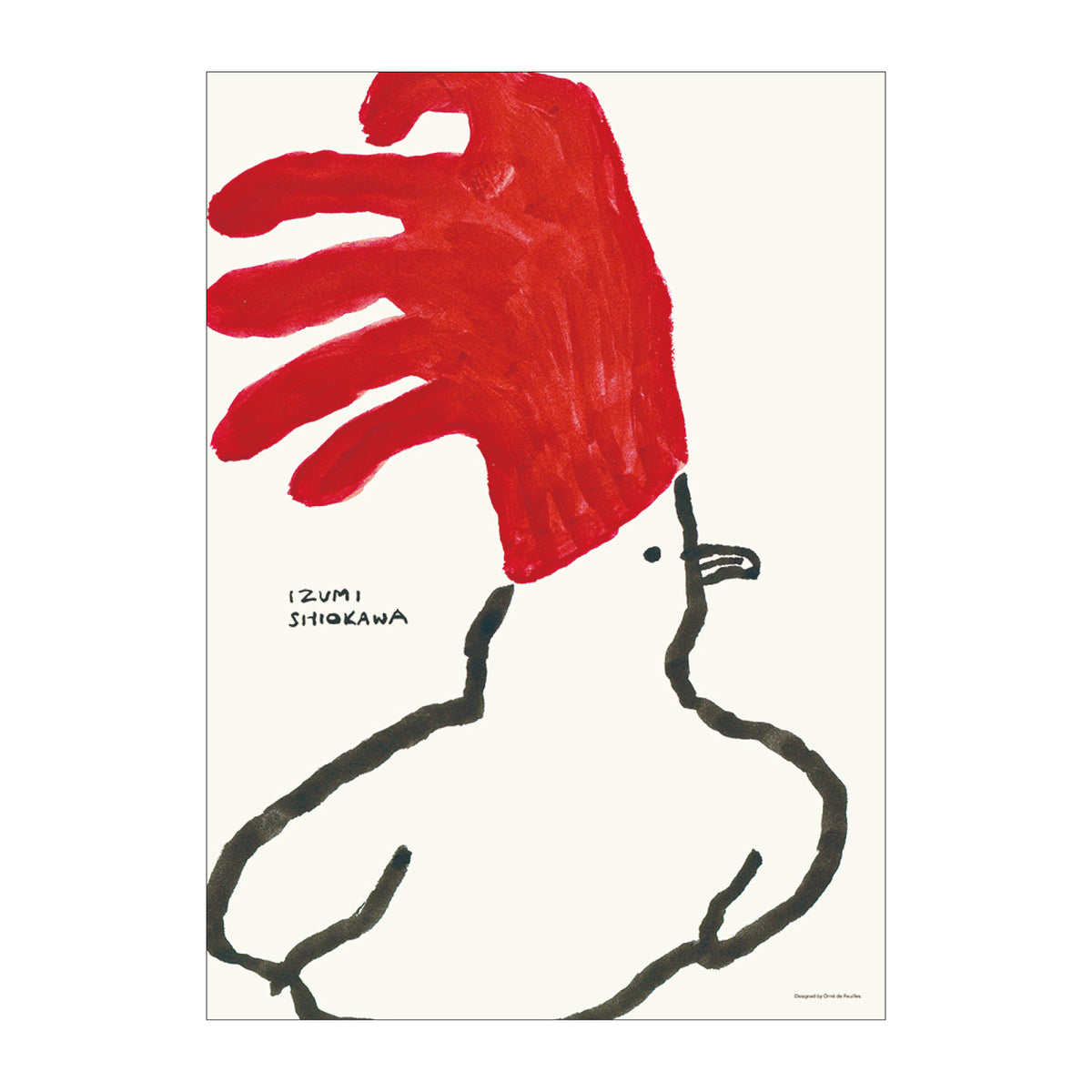 塩川いづみ オリジナルポスター／I wear red（50cm×70cm）