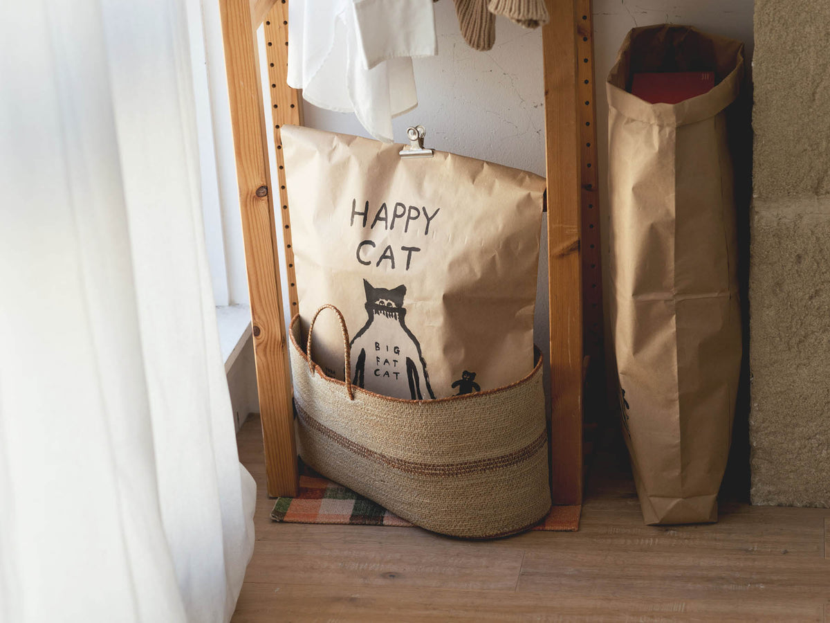 オルネコ・ネコのための米袋／坂巻弓華 HAPPY CAT