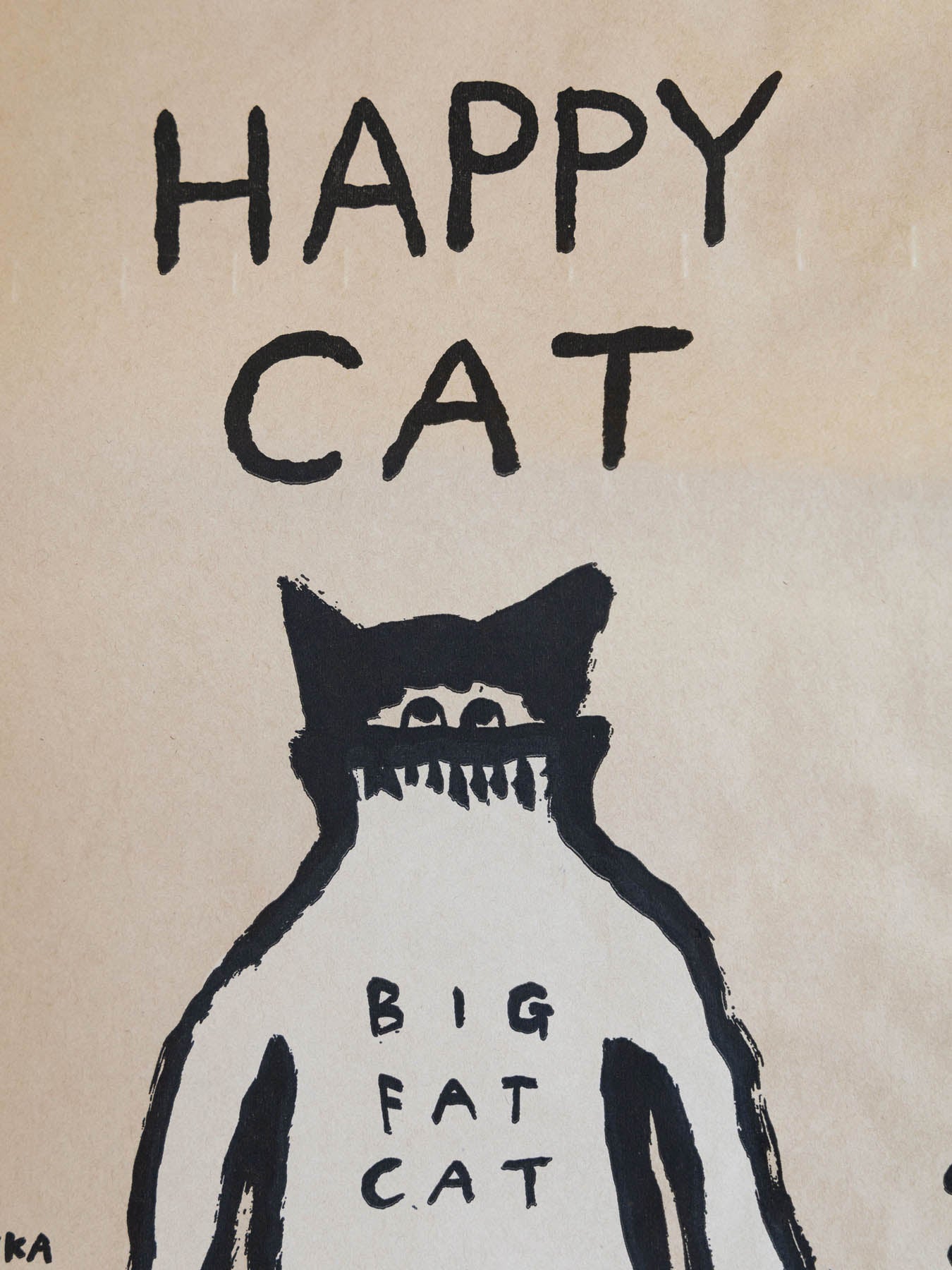 オルネコ・ネコのための米袋／坂巻弓華 HAPPY CAT
