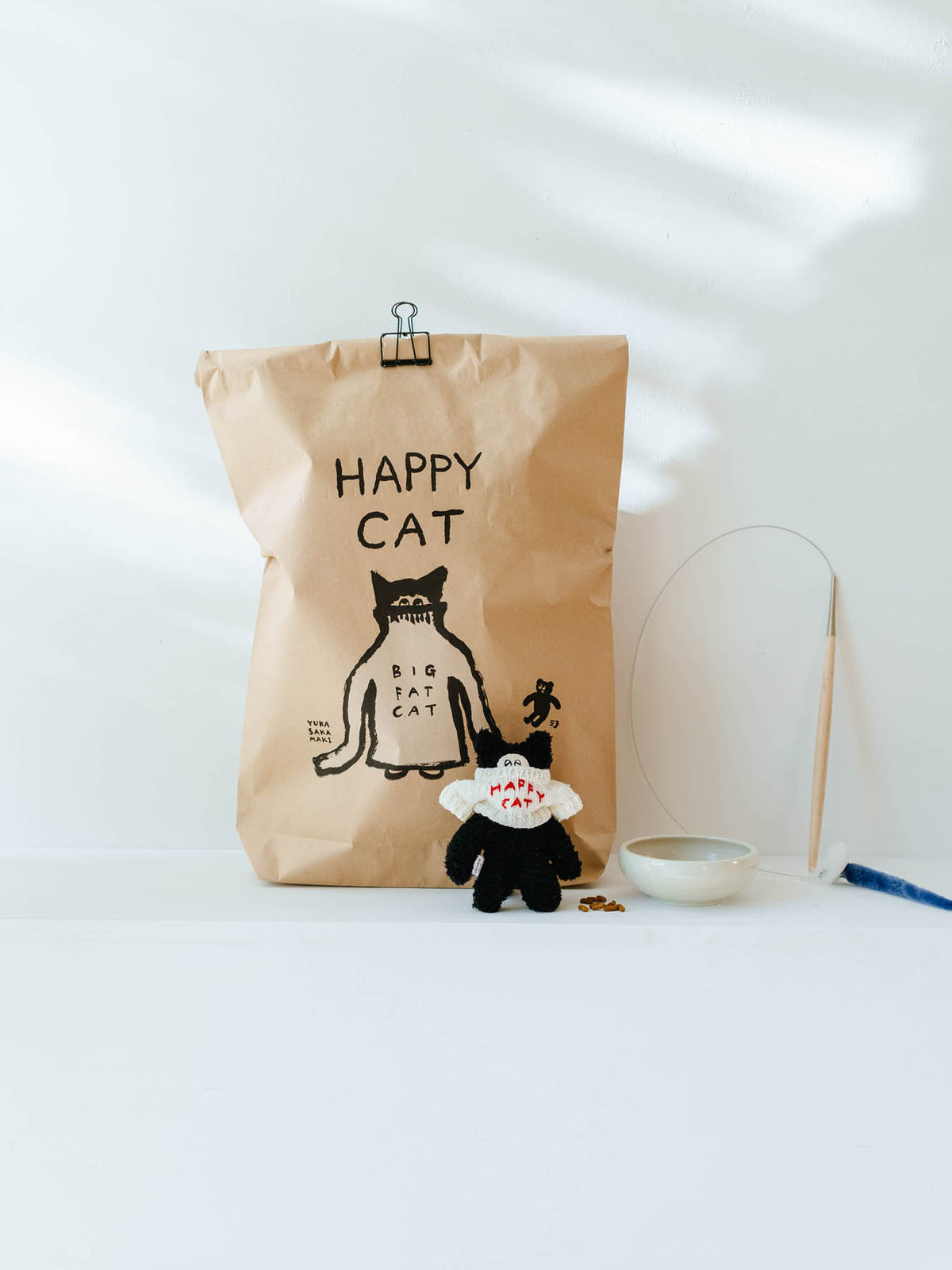 オルネコ・ネコのための米袋／坂巻弓華 HAPPY CAT