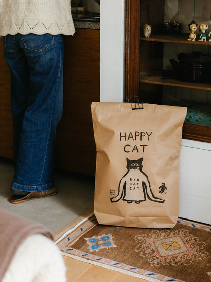 オルネコ・ネコのための米袋／坂巻弓華 HAPPY CAT