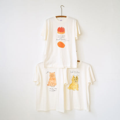 isabelle boinot × Orné de Feuilles Tシャツ