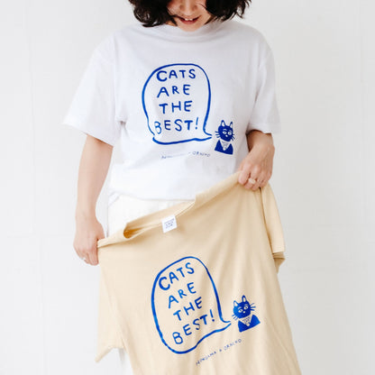 HONGAMA × Orneko Tシャツ／CATS ARE THE BEST