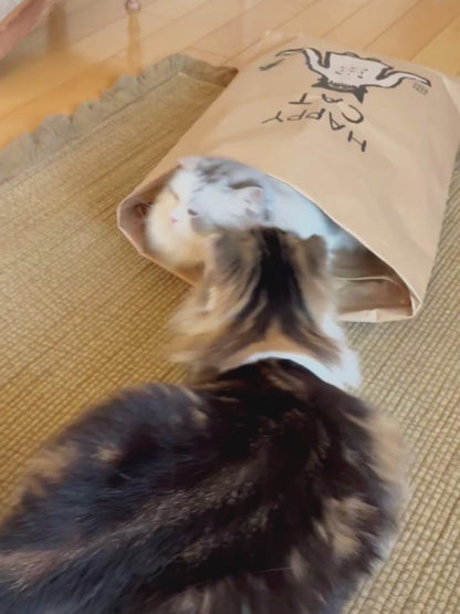 オルネコ・ネコのための米袋／坂巻弓華 HAPPY CAT