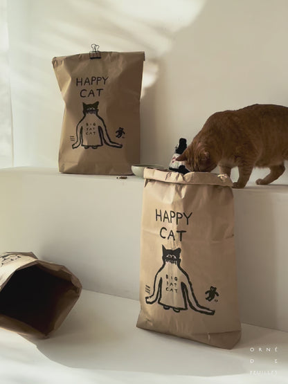 オルネコ・ネコのための米袋／坂巻弓華 HAPPY CAT