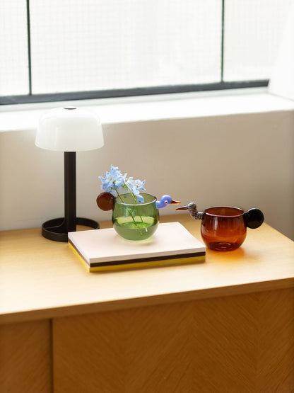 ガラスマグカップ バード